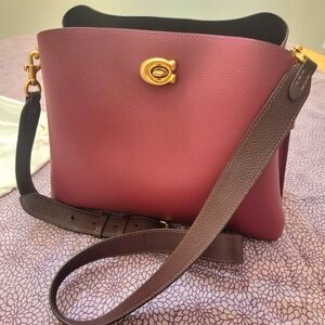 Coach Willow Bucket Bag in Colorblock with Matching Wallet